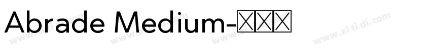 Abrade Medium字体转换